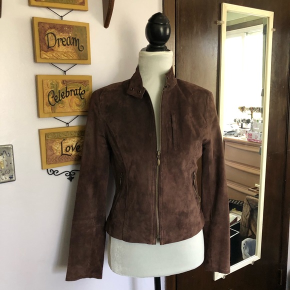 Vintage Brown suede Jacket - Picture 4 of 8